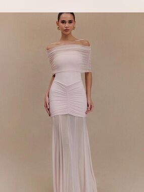 Meshki Caspian Dress - pale pink